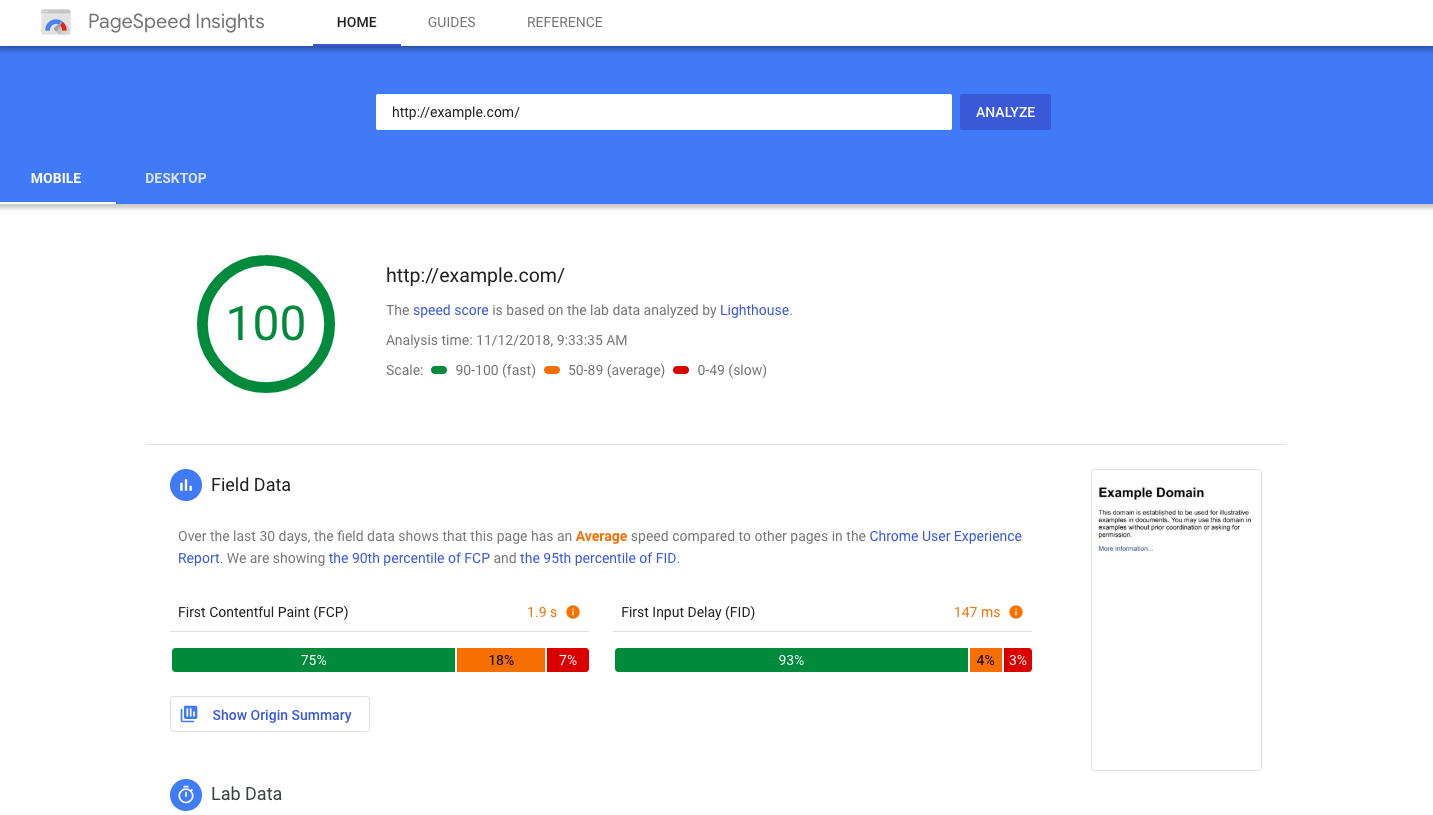 Оптимизация сайта для PageSpeed